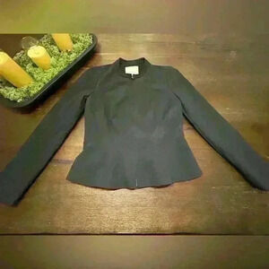 Rebecca Taylor Peplum Ava Jacket Black Size 0